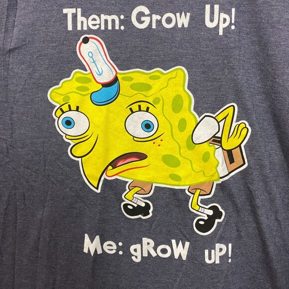 Nickelodeon Spongebob Squarepants Grow Up T-Shirt 2XL - Picture 2 of 4